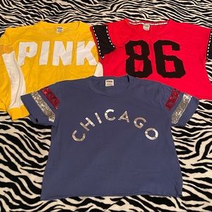 VS Pink crop top bundle size XS